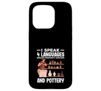I Speak 4 Languages English Pottery Profanity Sarcasm Case for iPhone 15 Pro