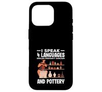 I Speak 4 Languages English Pottery Profanity Sarcasm Case for iPhone 16 Pro