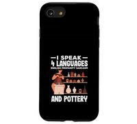 I Speak 4 Languages English Pottery Profanity Sarcasm Case for iPhone SE (2020) / 7/8