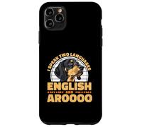 I Speak English And Aroooo Black And Tan Coonhound Case for iPhone 11 Pro Max