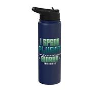 I Speak Fluent Binary Code Programmer Stainless Steel Insulated Water Bottle