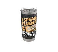 I Speak Fluent Binary Computer Teacher Coding Stainless Steel Insulated Tumbler