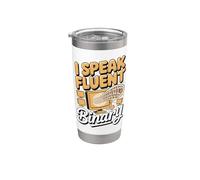 I Speak Fluent Binary Computer Teacher Coding Stainless Steel Insulated Tumbler