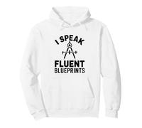 I Speak Fluent Blueprints Architect Funny Pullover Hoodie