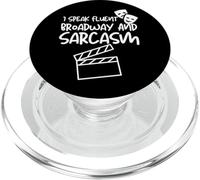 I Speak Fluent Broadway And Sarcasm Funny Theater Lovers PopSockets PopGrip for MagSafe