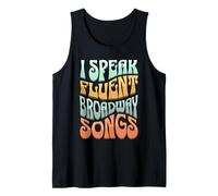 I Speak Fluent Broadway Songs Musical Theater Humor Retro Tank Top