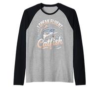 I Speak Fluent Catfish Raglan Baseball Tee
