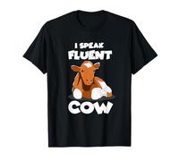 I Speak Fluent Cow Clothes Art Cattle Farmer Gift Cow T-Shirt
