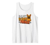I Speak Fluent French Bulldog Frenchie Tank Top