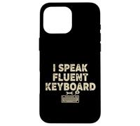 I Speak Fluent Keyboard Funny Vintage Programmer Coding Case for iPhone 16 Pro Max