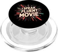 I Speak Fluent Movie Film Lover Cinema Fan Design PopSockets PopGrip for MagSafe