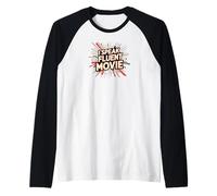 I Speak Fluent Movie Film Lover Cinema Fan Design Raglan Baseball Tee
