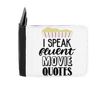 I Speak Fluent Movie Quotes Film Fan Funny Statement [FB21] Men's Wallet