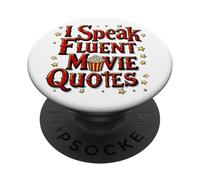 I Speak Fluent Movie Quotes Humor PopSockets Adhesive PopGrip