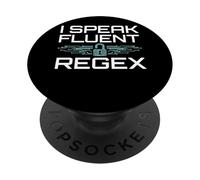 I Speak Fluent Regex Programmer & SysAdmin Humor PopSockets Adhesive PopGrip