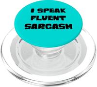 I speak fluent sarcasm, sarcastic witty humor quote joke PopSockets PopGrip for MagSafe
