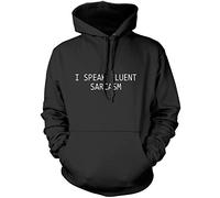 I Speak Fluent Sarcasm Unisex Hoodie - Black 12-13 Years
