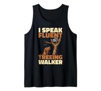 I Speak Fluent Treeing Walker Funny Coonhound Dog Tank Top