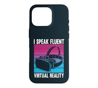 I Speak Fluent Virtual Reality Retro VR Gamer Case for iPhone 16 Pro