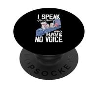 I Speak For Those Who Have No Voice Animal Rescue Shelter PopSockets Adhesive PopGrip