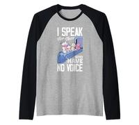 I Speak for Those Who Have No Voice Animal Rescue Shelter Raglan Baseball Tee