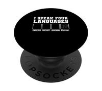 I Speak Four Languages Architecture Designing Architect PopSockets Adhesive PopGrip