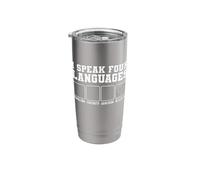 I Speak Four Languages Architecture Designing Architect Stainless Steel Insulated Tumbler