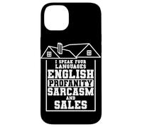 I Speak Four Languages Real Estate Agent Realtor Broker Case for iPhone 14 Plus
