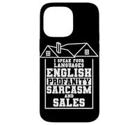 I Speak Four Languages Real Estate Agent Realtor Broker Case for iPhone 14 Pro Max