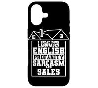 I Speak Four Languages Real Estate Agent Realtor Broker Case for iPhone 17