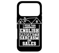 I Speak Four Languages Real Estate Agent Realtor Broker Case for iPhone 17 Pro