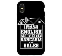 I Speak Four Languages Real Estate Agent Realtor Broker Case for iPhone X/XS