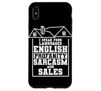 I Speak Four Languages Real Estate Agent Realtor Broker Case for iPhone XS Max