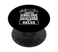 I Speak Four Languages Real Estate Agent Realtor Broker PopSockets Adhesive PopGrip