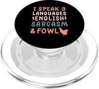 I Speak Fowl Language Funny Chicken PopSockets PopGrip for MagSafe