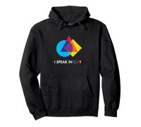 I Speak In CMYK Color Theory Print Shop Graphic Designer Pullover Hoodie