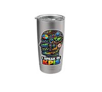 I Speak in KPIs Funny Data Analyst Manager Stainless Steel Insulated Tumbler