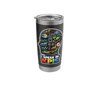 I Speak in KPIs Funny Data Analyst Manager Stainless Steel Insulated Tumbler
