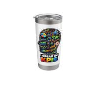 I Speak in KPIs Funny Data Analyst Manager Stainless Steel Insulated Tumbler