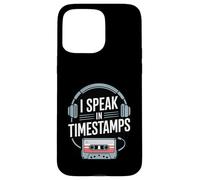 I Speak In Timestamps - True Crime Podcast Addict Case for iPhone 15 Pro Max