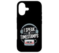 I Speak In Timestamps - True Crime Podcast Addict Case for iPhone 17