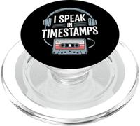 I Speak In Timestamps - True Crime Podcast Addict PopSockets PopGrip for MagSafe