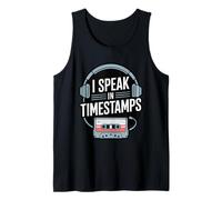 I Speak in Timestamps - True Crime Podcast Addict Tank Top