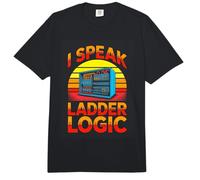 I Speak Ladder Logic PLC Programmer Automation Comfort Colors Adult Heavyweight T-Shirt