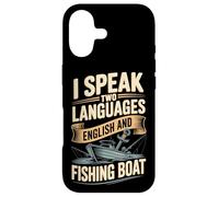 I Speak Two Languages English And Fishing Boat Case for iPhone 17