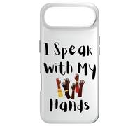 I Speak With My Hands ASL Deaf Pride Inclusive Design Case for iPhone Air