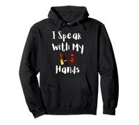 I Speak With My Hands ASL Deaf Pride Inclusive Design Pullover Hoodie