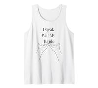 I Speak with My Hands ASL Deaf Pride Inclusive Design Tank Top