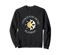 I Specialize In Hot And Cold Relationships Funny HVAC Techs Sweatshirt
