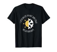 I Specialize In Hot And Cold Relationships Funny HVAC Techs T-Shirt